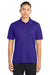 Sport-Tek ST650/TST650 Mens Sport-Wick Moisture Wicking Short Sleeve Polo Shirt Purple Model Front