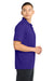 Sport-Tek ST650/TST650 Mens Sport-Wick Moisture Wicking Short Sleeve Polo Shirt Purple Model Side