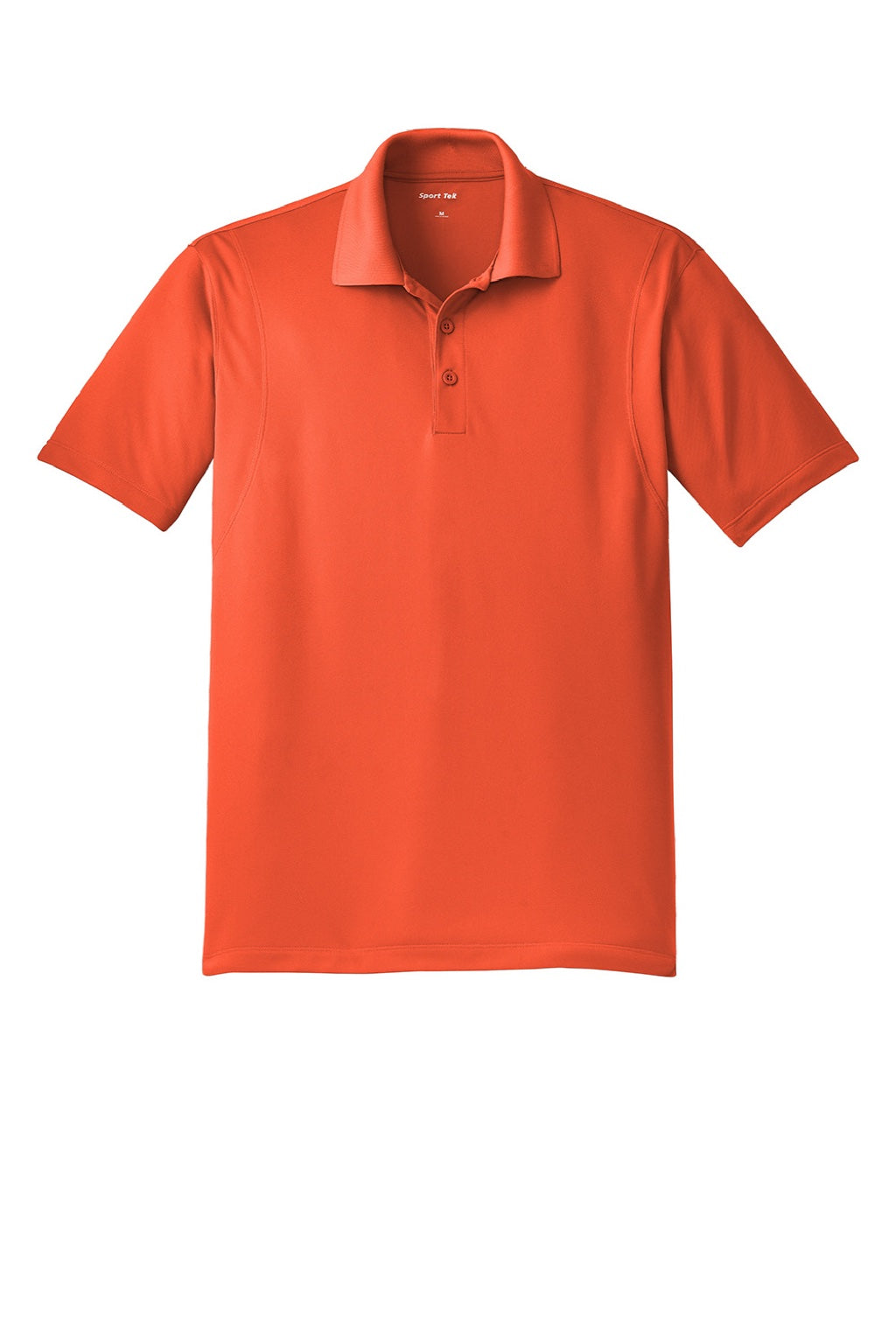 Sport-Tek ST650/TST650 Mens Sport-Wick Moisture Wicking Short Sleeve Polo Shirt Deep Orange Flat Front