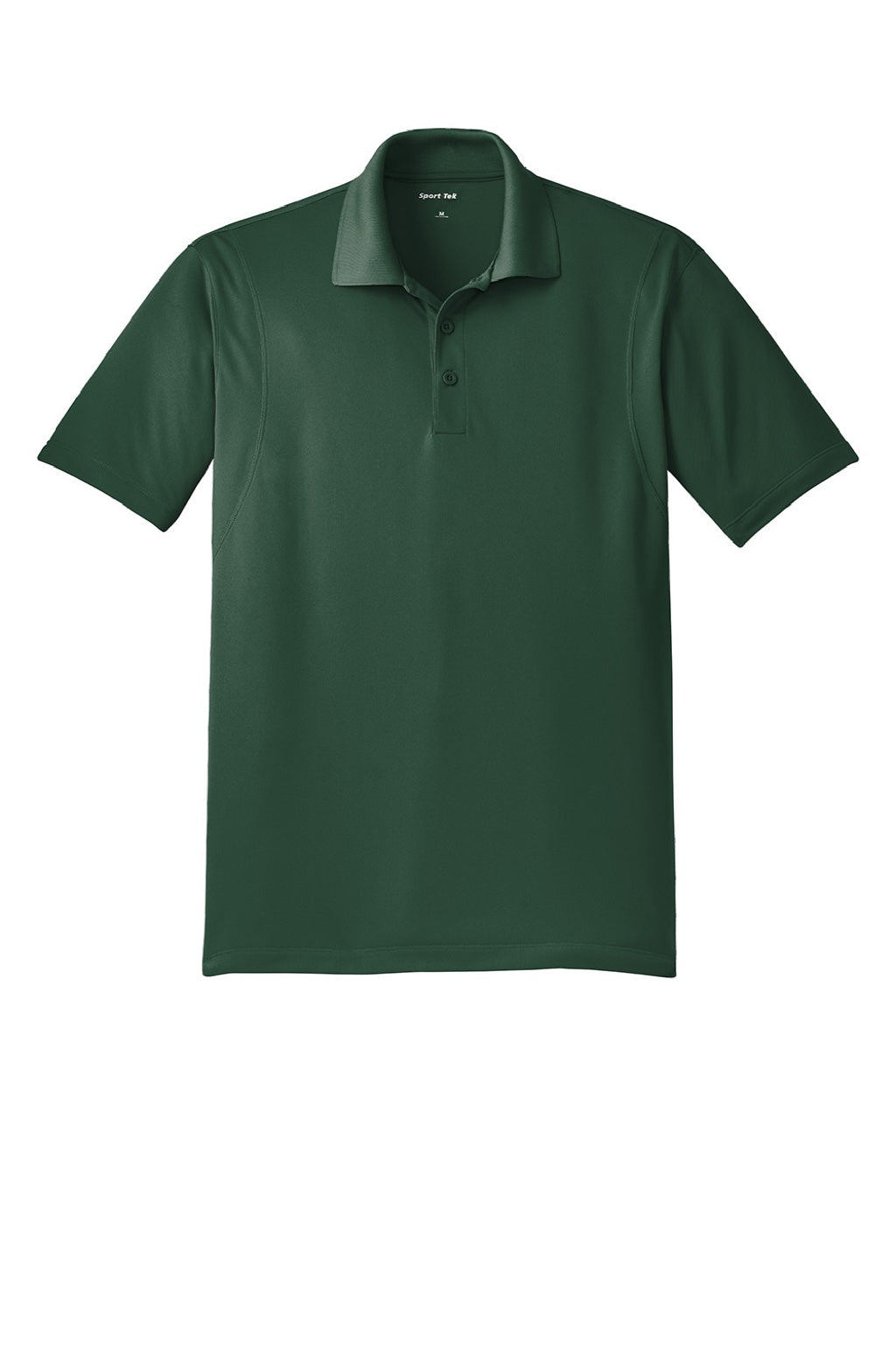 Sport-Tek ST650/TST650 Mens Sport-Wick Moisture Wicking Short Sleeve Polo Shirt Forest Green Flat Front