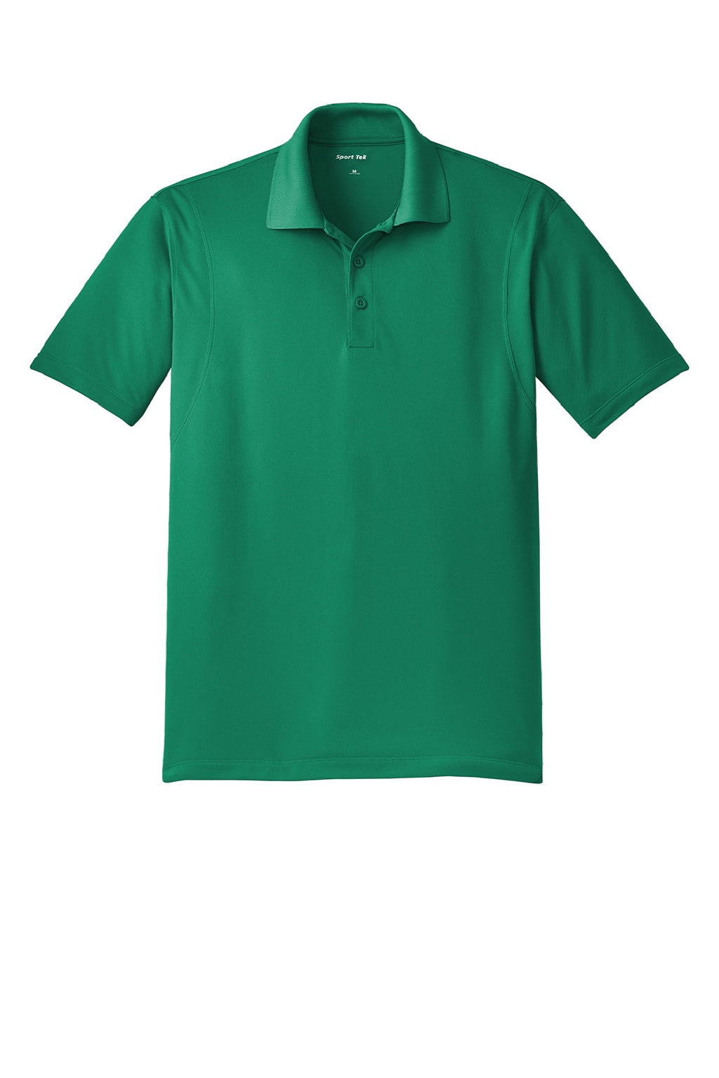 Sport-Tek ST650/TST650 Mens Sport-Wick Moisture Wicking Short Sleeve Polo Shirt Kelly Green Flat Front