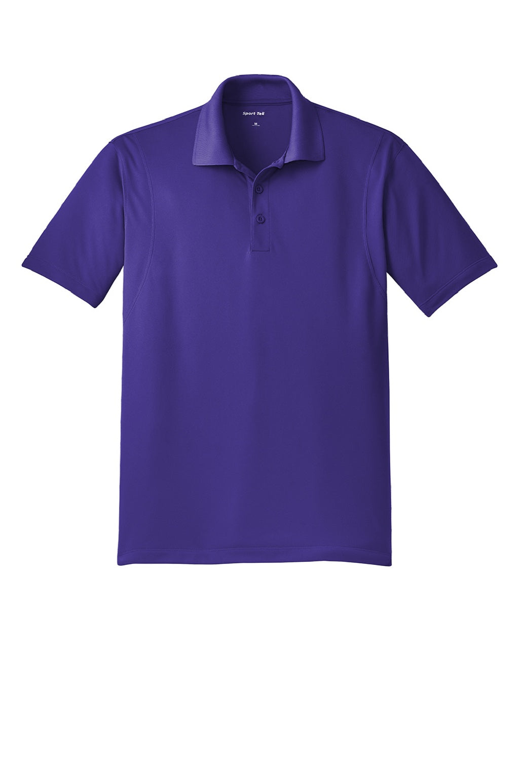Sport-Tek ST650/TST650 Mens Sport-Wick Moisture Wicking Short Sleeve Polo Shirt Purple Flat Front