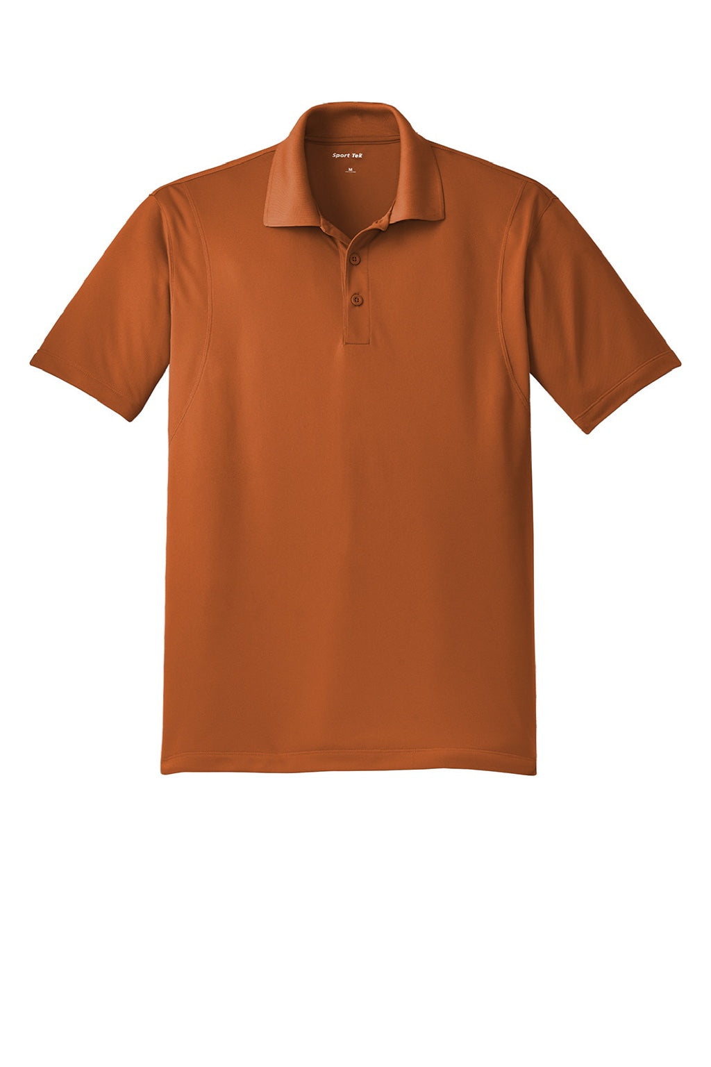 Sport-Tek ST650/TST650 Mens Sport-Wick Moisture Wicking Short Sleeve Polo Shirt Texas Orange Flat Front