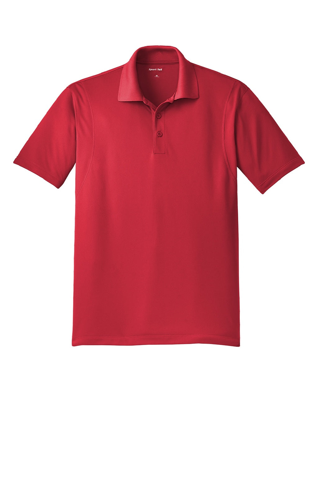 Sport-Tek ST650/TST650 Mens Sport-Wick Moisture Wicking Short Sleeve Polo Shirt True Red Flat Front
