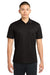 Sport-Tek ST651 Mens Sport-Wick Moisture Wicking Short Sleeve Polo Shirt w/ Pocket Black Model Front