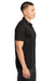 Sport-Tek ST651 Mens Sport-Wick Moisture Wicking Short Sleeve Polo Shirt w/ Pocket Black Model Side
