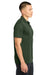 Sport-Tek ST651 Mens Sport-Wick Moisture Wicking Short Sleeve Polo Shirt w/ Pocket Forest Green Model Side
