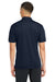 Sport-Tek ST651 Mens Sport-Wick Moisture Wicking Short Sleeve Polo Shirt w/ Pocket True Navy Blue Model Back