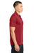 Sport-Tek ST651 Mens Sport-Wick Moisture Wicking Short Sleeve Polo Shirt w/ Pocket True Red Model Side