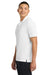 Sport-Tek ST651 Mens Sport-Wick Moisture Wicking Short Sleeve Polo Shirt w/ Pocket White Model Side