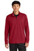 Sport-Tek ST672 Mens Micropique Sport-Wick 1/4 Zip Sweatshirt Deep Red Model Front