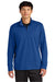 Sport-Tek ST672 Mens Micropique Sport-Wick 1/4 Zip Sweatshirt True Royal Blue Model Front