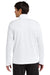 Sport-Tek ST672 Mens Micropique Sport-Wick 1/4 Zip Sweatshirt White Model Back