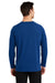 Sport-Tek ST700LS Mens Ultimate Performance Moisture Wicking Long Sleeve Crewneck T-Shirt True Royal Blue Model Back