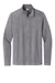 Sport-Tek ST711 Mens Exchange 1.5 Long Sleeve 1/4 Zip T-Shirt Heather Grey Flat Front