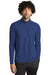 Sport-Tek ST711 Mens Exchange 1.5 Long Sleeve 1/4 Zip T-Shirt Heather True Royal Blue Model Front