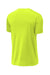Sport-Tek ST720 Mens Re-Compete Moisture Wicking Short Sleeve Crewneck T-Shirt Neon Yellow Flat Back