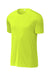 Sport-Tek ST720 Mens Re-Compete Moisture Wicking Short Sleeve Crewneck T-Shirt Neon Yellow Flat Front