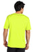 Sport-Tek ST720 Mens Re-Compete Moisture Wicking Short Sleeve Crewneck T-Shirt Neon Yellow Model Back