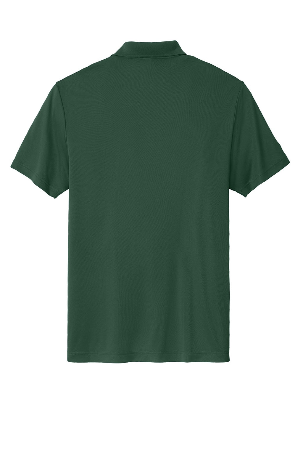 Sport-Tek ST725 Mens Moisture Wicking Re-Compete Short Sleeve Polo Shirt Forest Green Flat Back