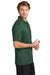 Sport-Tek ST725 Mens Moisture Wicking Re-Compete Short Sleeve Polo Shirt Forest Green Model Side