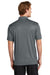 Sport-Tek ST725 Mens Moisture Wicking Re-Compete Short Sleeve Polo Shirt Iron Grey Model Back