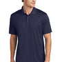 Sport-Tek Mens Moisture Wicking Re-Compete Short Sleeve Polo Shirt - True Navy Blue