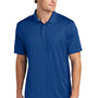 Sport-Tek Mens Moisture Wicking Re-Compete Short Sleeve Polo Shirt - True Royal Blue