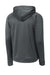 Sport-Tek ST730 Mens Re-Compete Fleece Anti Static Hooded Sweatshirt Hoodie w/ Pouch Pocket Iron Grey Flat Back