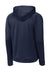 Sport-Tek ST730 Mens Re-Compete Fleece Anti Static Hooded Sweatshirt Hoodie w/ Pouch Pocket True Navy Blue Flat Back