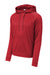 Sport-Tek ST730 Mens Re-Compete Fleece Anti Static Hooded Sweatshirt Hoodie w/ Pouch Pocket True Red  Flat Front