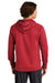 Sport-Tek ST730 Mens Re-Compete Fleece Anti Static Hooded Sweatshirt Hoodie w/ Pouch Pocket True Red  Model Back