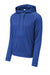 Sport-Tek ST730 Mens Re-Compete Fleece Anti Static Hooded Sweatshirt Hoodie w/ Pouch Pocket True Royal Blue Flat Front