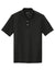 Sport-Tek ST740 Mens Moisture Wicking Micropique Short Sleeve Polo Shirt Black Flat Front