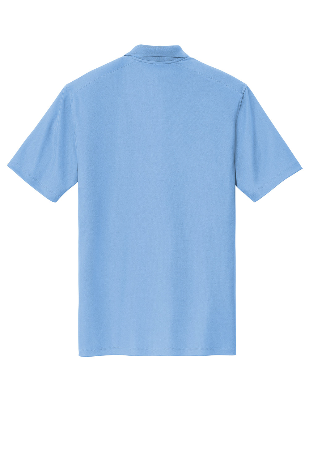 Sport-Tek ST740 Mens Moisture Wicking Micropique Short Sleeve Polo Shirt Carolina Blue Flat Back