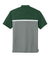 Sport-Tek ST741 Mens UV Micropique Colorblock Moisture Wicking Short Sleeve Polo Shirt Forest Green/Heather Concrete Grey/White Flat Back