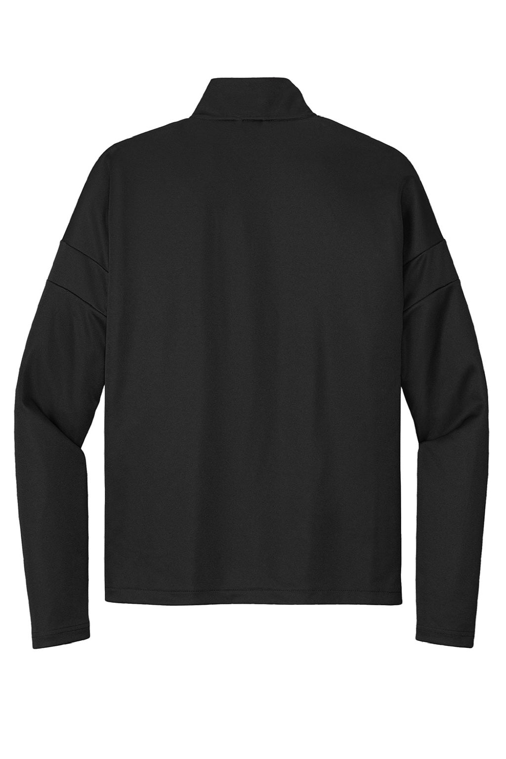 Sport-Tek ST800 Mens Moisture Wicking Travel Full Zip Jacket Black Flat Back