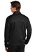 Sport-Tek ST800 Mens Moisture Wicking Travel Full Zip Jacket Black Model Back