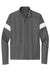 Sport-Tek ST800 Mens Moisture Wicking Travel Full Zip Jacket Iron Grey/White Flat Front