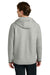 Sport-Tek ST840 Mens Phenom Full Zip Hooded Sweatshrt Hoodie w/ Pockets Heather Grey Model Back