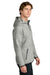 Sport-Tek ST840 Mens Phenom Full Zip Hooded Sweatshrt Hoodie w/ Pockets Heather Grey Model Side