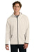 Sport-Tek ST840 Mens Phenom Full Zip Hooded Sweatshrt Hoodie w/ Pockets Ecru Model Front
