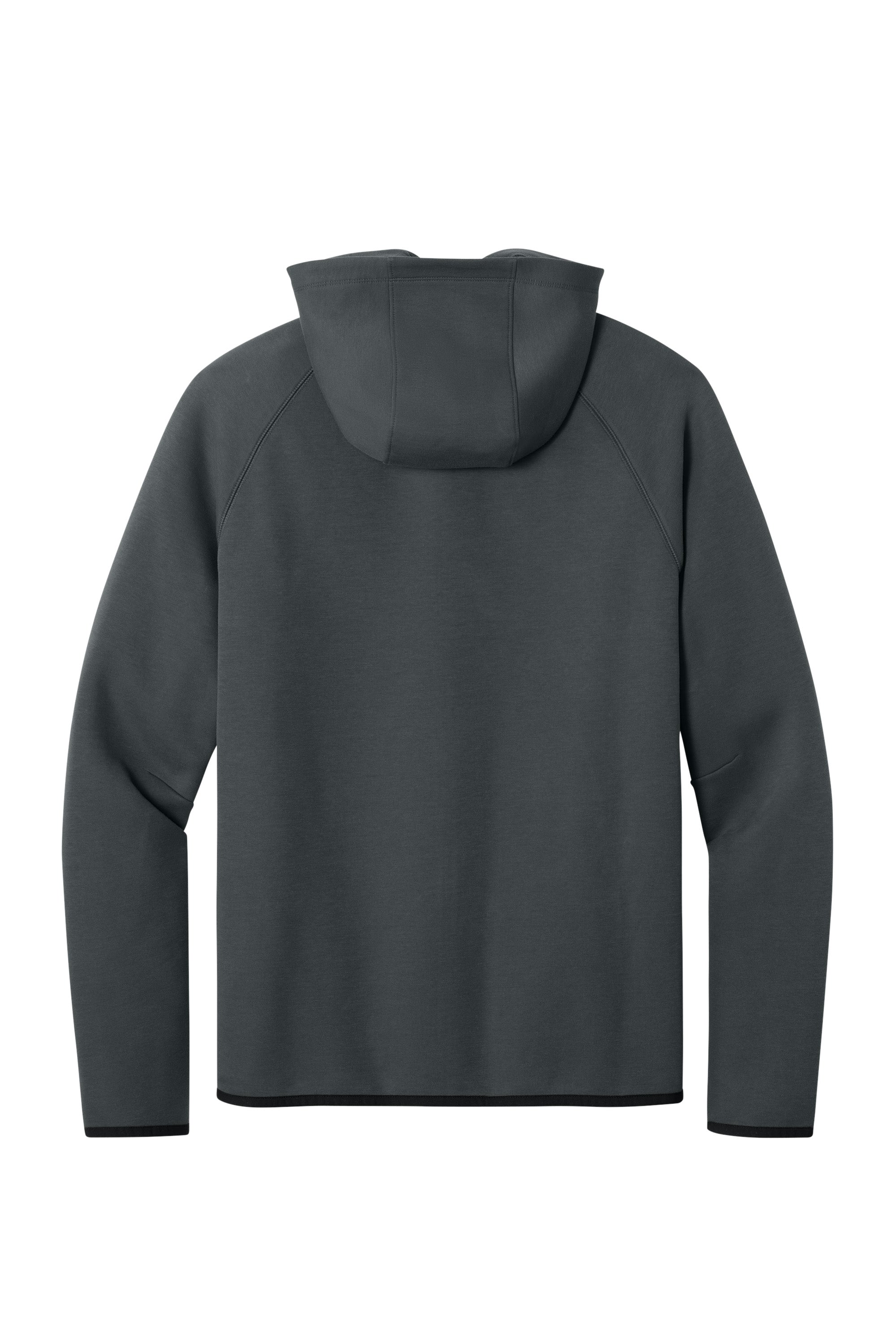 Sport-Tek ST840 Mens Phenom Full Zip Hooded Sweatshrt Hoodie w/ Pockets Iron Grey Flat Back