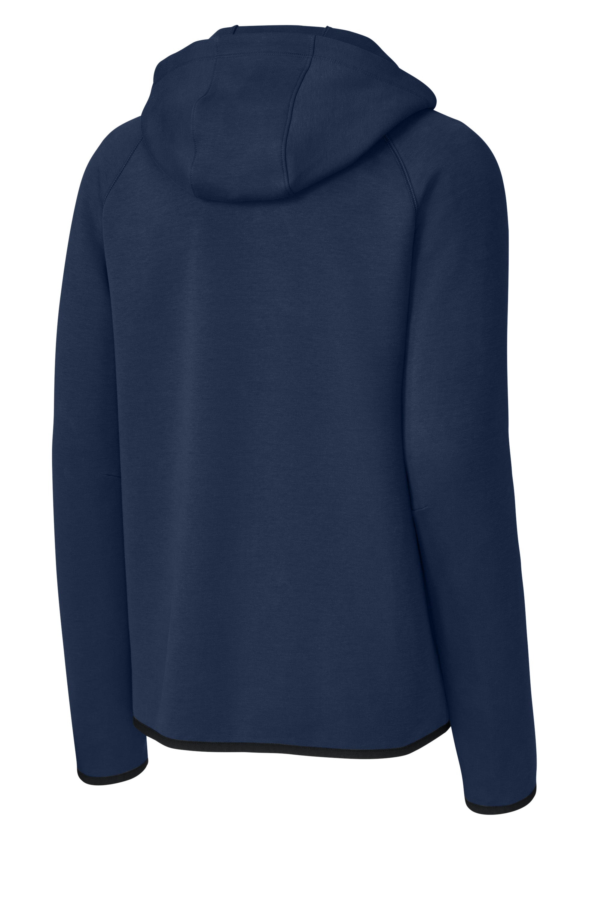 Sport-Tek ST840 Mens Phenom Full Zip Hooded Sweatshrt Hoodie w/ Pockets True Navy Blue Forn Back
