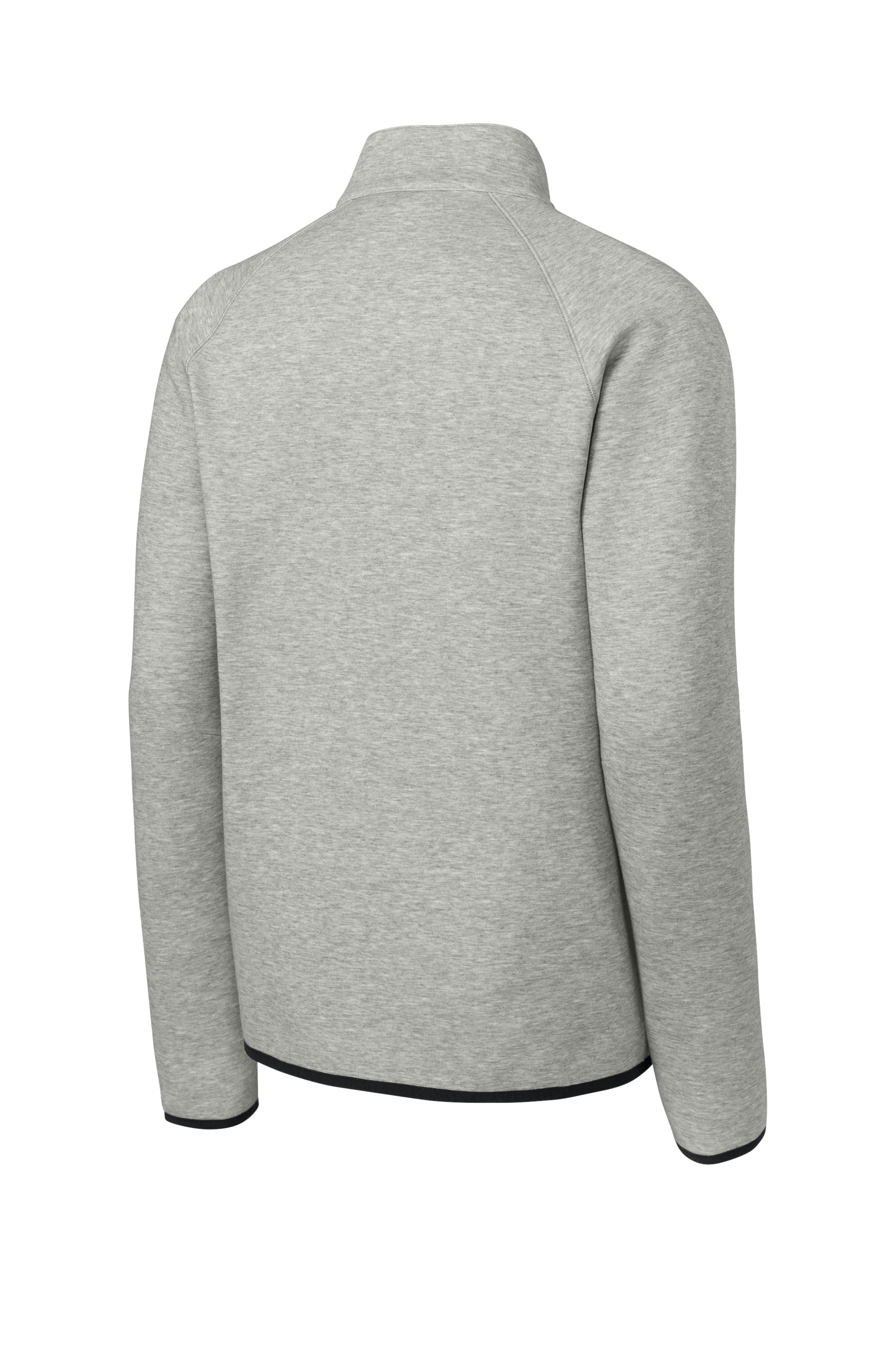 Sport-Tek ST841 Mens Phenom 1/4 Zip Sweatshirt w/ Pockets Heather Grey Forn Back