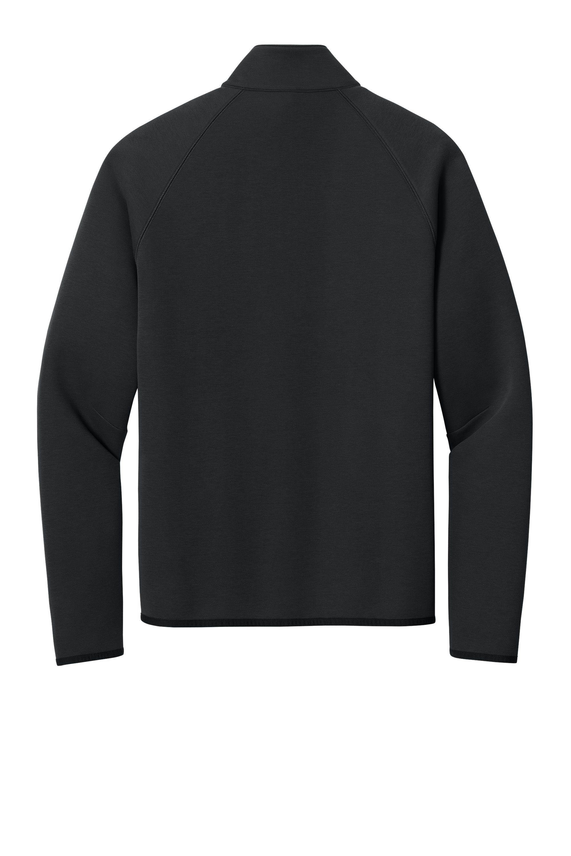 Sport-Tek ST841 Mens Phenom 1/4 Zip Sweatshirt w/ Pockets Black Flat Back