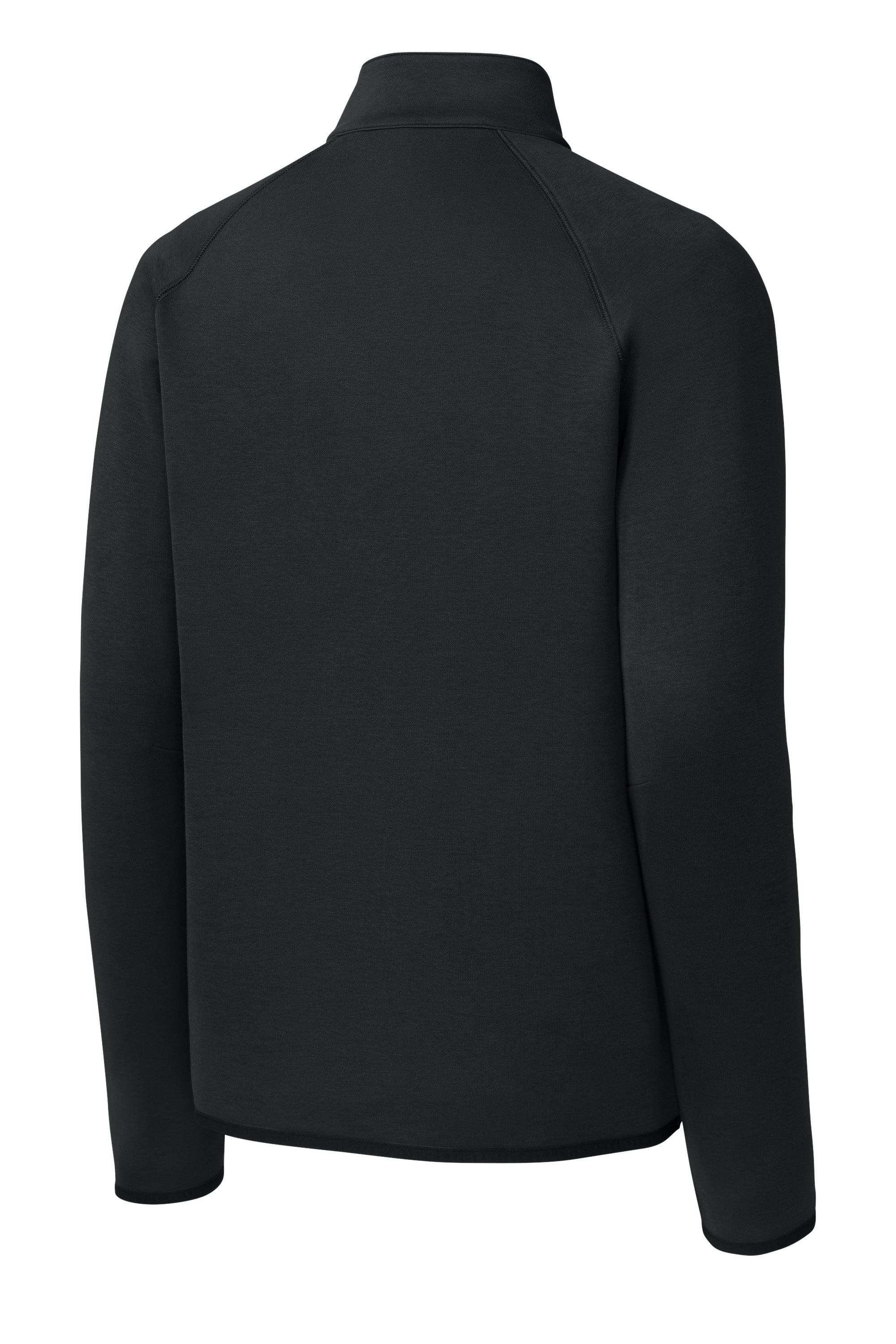 Sport-Tek ST841 Mens Phenom 1/4 Zip Sweatshirt w/ Pockets Black Forn Back