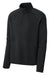 Sport-Tek ST841 Mens Phenom 1/4 Zip Sweatshirt w/ Pockets Black Form Front