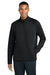 Sport-Tek ST841 Mens Phenom 1/4 Zip Sweatshirt w/ Pockets Black Model Front