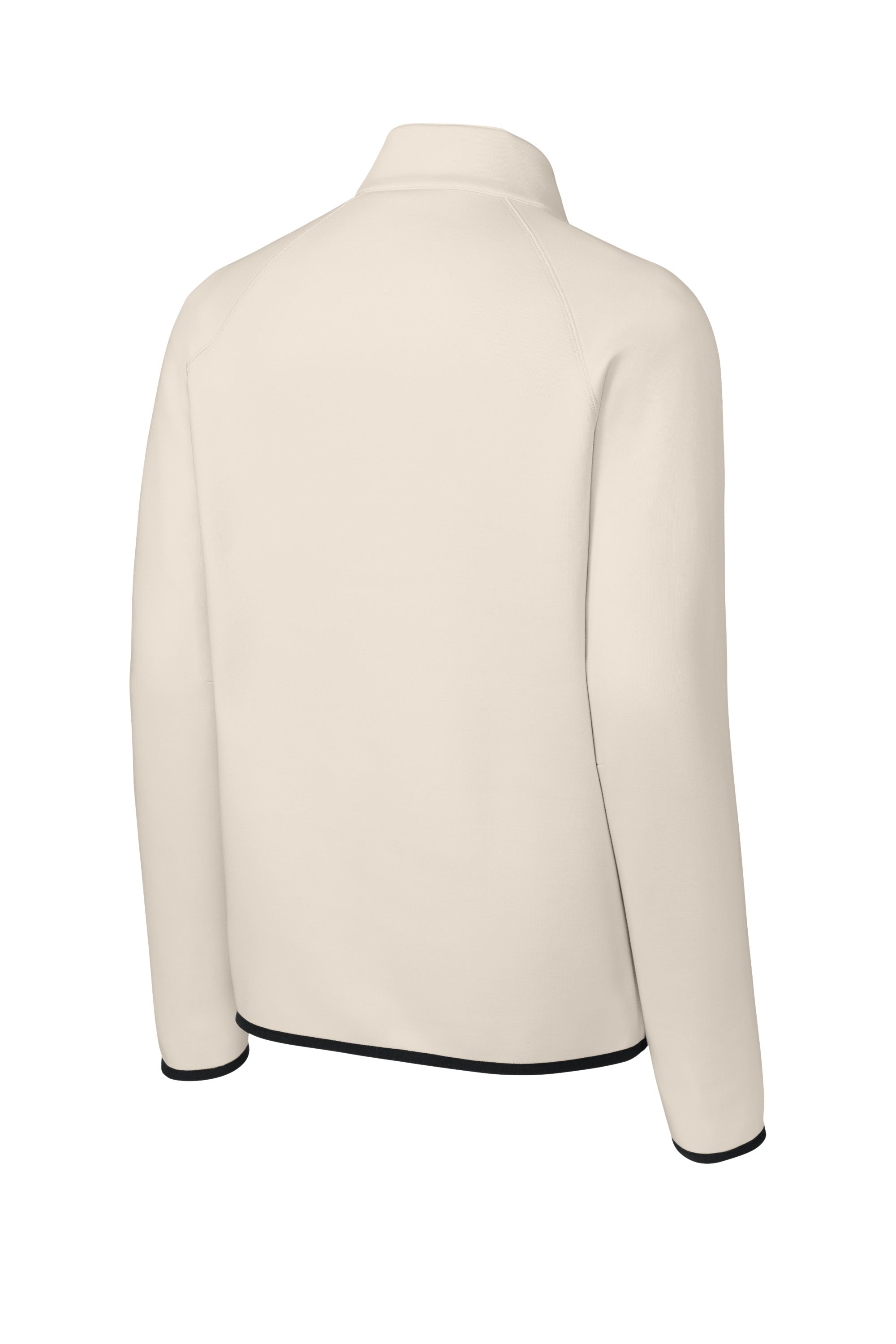 Sport-Tek ST841 Mens Phenom 1/4 Zip Sweatshirt w/ Pockets Ecru Forn Back